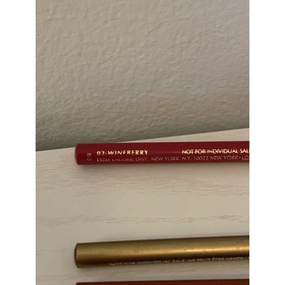 3x Estee Lauder Lip Defining Pencil Mahogany Wineberry  13 02 Gold Bundle Rare - Picture 6 of 6